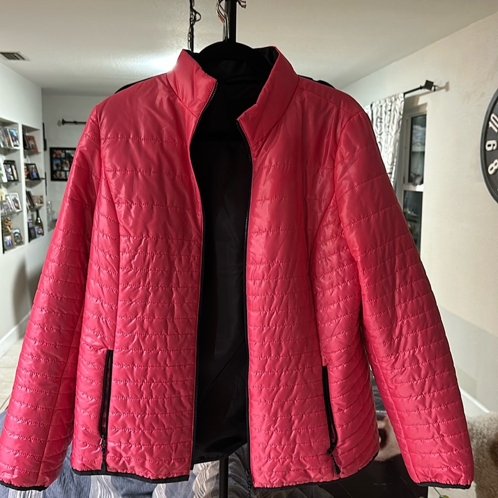 Pink winter jacket Talbots size medium